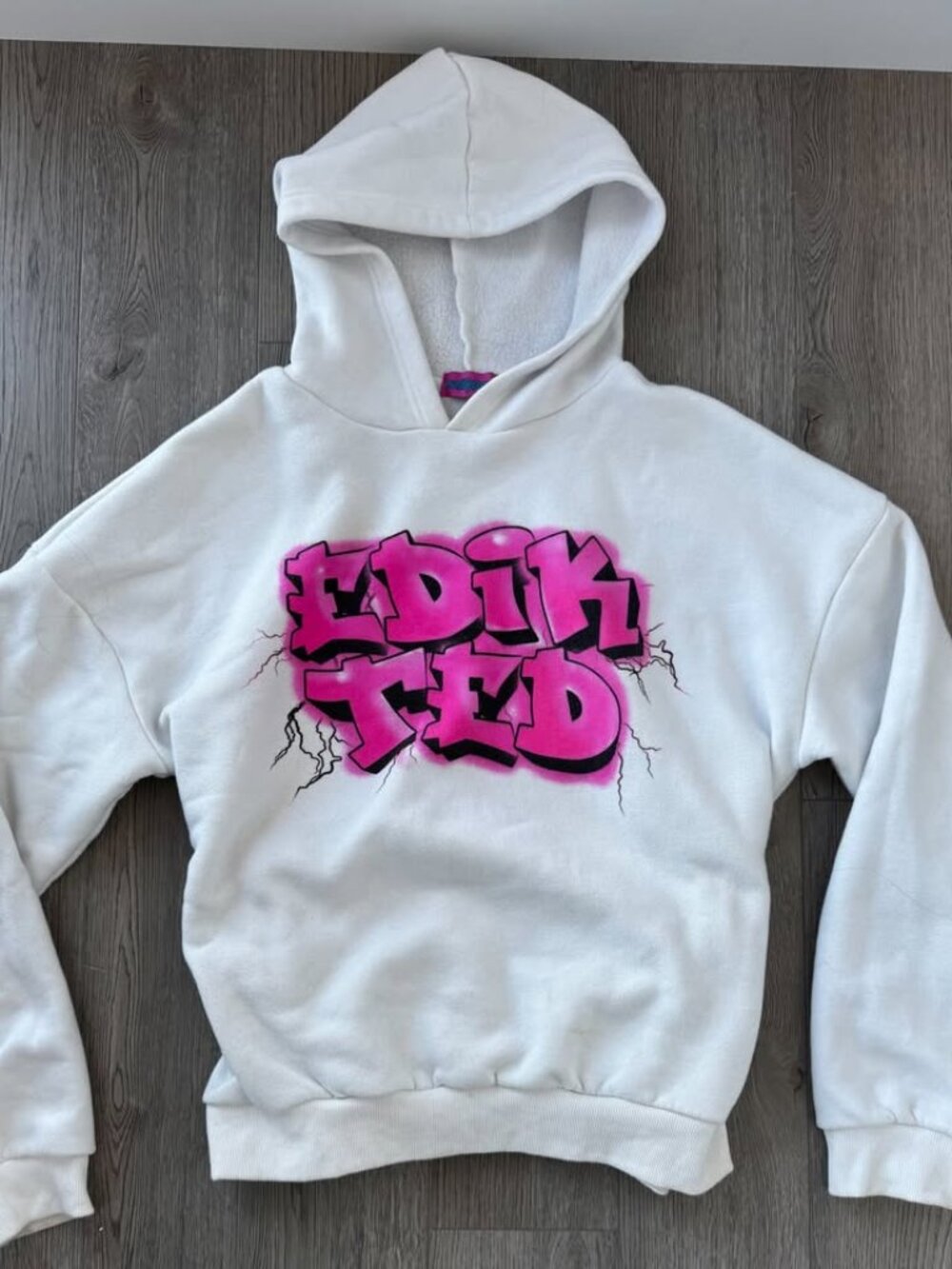 Edikted White Hoodie